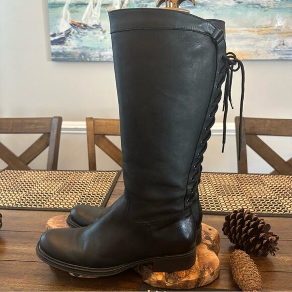 Vintage Soft Leather Black Equestrian Riding Boots Women’s Size 40 / US 10 - Picture 4 of 15
